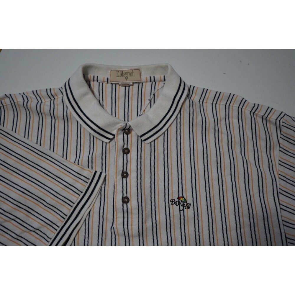 E. Magrath Polo Men's XL Short Sleeve Striped Golf Polo‎ Bay Hill